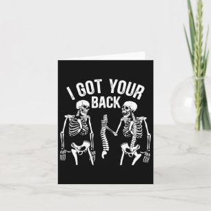 Carte J'Ai Ton Ck Drôle Skeleton Spine Halloween Costu