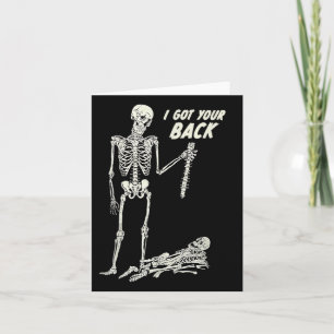 Carte J'Ai Ton Ck Halloween Skeleton Skull Sarcastique