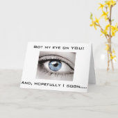 CARTE J'AI TOUJOURS EU MON OEIL SUR VOUS ET PUIS SUR VOS (Fleur jaune)