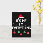 Carte J'Ai Tout Ce Que Je Veux Pour Noël C'Est Moi (Fleur jaune)