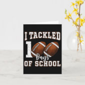 Carte J'Ai Traité 100 Jours De Football Scolaire 100E Jo (Fleur jaune)