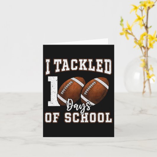 Carte J'Ai Traité 100 Jours De Football Scolaire 100E Jo (Fleur jaune)