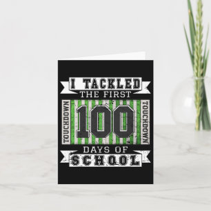 Carte J'Ai Traité Les 100 Premiers Jours D'École - F Vin
