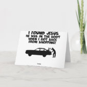 Carte J'ai trouvé Jésus parodie (Dos)