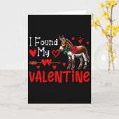 Carte J'ai trouvé mon âne de la Saint-Valentin avec le c (Fleur jaune)