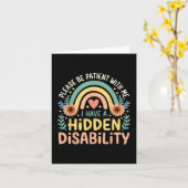 Carte J'Ai Un Handicap Caché Médicale (Fleur jaune)