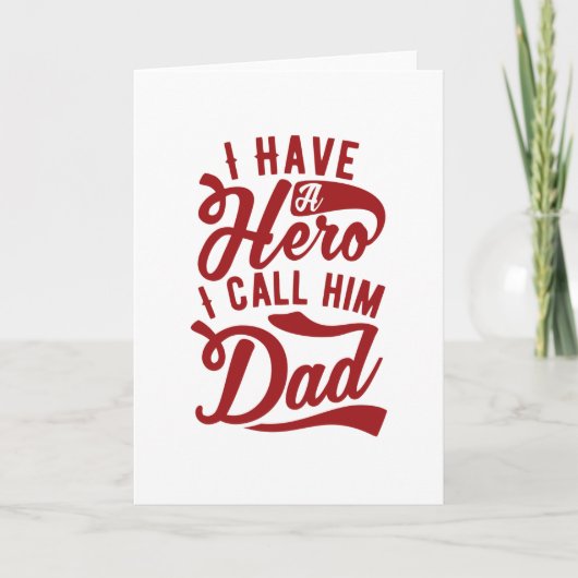 Carte J'ai un héros (Devant)