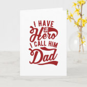 Carte J'ai un héros (Fleur jaune)