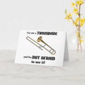 Carte J'ai un Trombone (Fleur jaune)