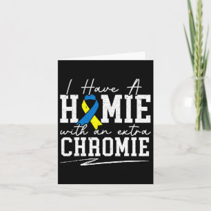 Carte J'Ai Une Maison Avec Un Syndrome De Chromie Supplé