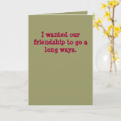 Carte J'ai voulu que notre amitié disparût de longs (Fleur jaune)