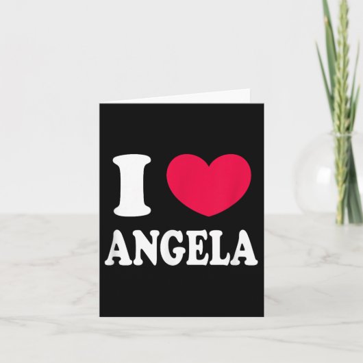 Carte J'aime Angela (Devant)