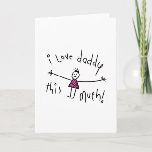 CARTE J'AIME BEAUCOUP PAPA ! NOUVELLE IDÉE DE CADEAU DE 
