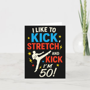 Carte J'aime botter étirer - Humour drôle de 50e anniver