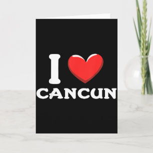 Carte J'aime Cancun Mexique
