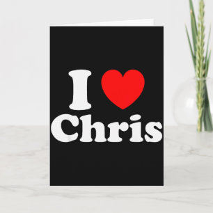 Carte J'aime Chris Valentine Désolé Mesdames Les Gars Cœ