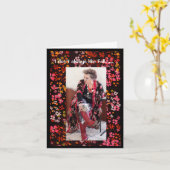 Carte J'aime Chute et porter des bottes préférées (Fleur jaune)