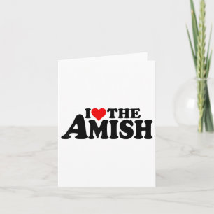 Carte J'aime cœur Les Amish _1
