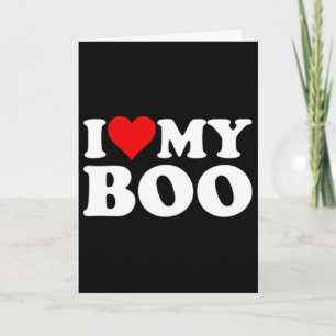 Carte J'aime cœur mon Boo Bybe Bye Petit ami Petite amie