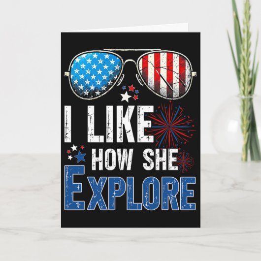 Carte J'aime comme il Ngs comme elle Explore le 4 juille (Devant)