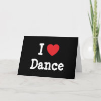 J'aime Dance coeur personnalisé