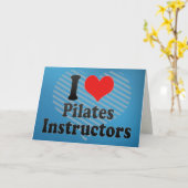 Carte J'aime des instructeurs de Pilates (Fleur jaune)