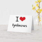 Carte J'aime des sourcils (Fleur jaune)