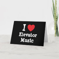 J'aime Elevator Music coeur personnalisé