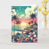 Carte J'aime faire la vie avec toi | Joyeux anniversaire (Fleur jaune)