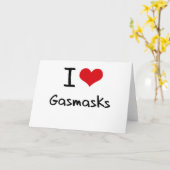 Carte J'aime Gasmasks (Fleur jaune)