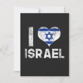 Carte J'aime Israël (Devant)