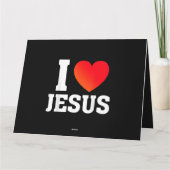 Carte J'aime Jésus (Dos)