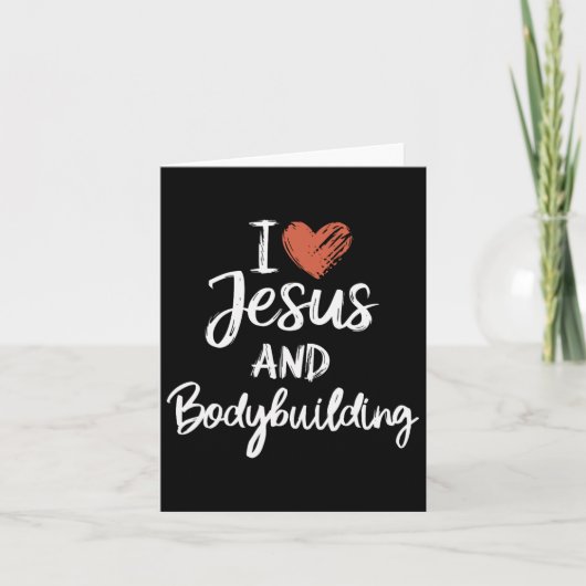 Carte J'Aime Jésus Et La Construction Du Corps Chrétien (Devant)