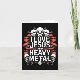 Carte J'Aime Jésus Et Le Métal Lourd _7