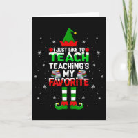 J'aime juste enseigner Enseigner mon Noël préféré
