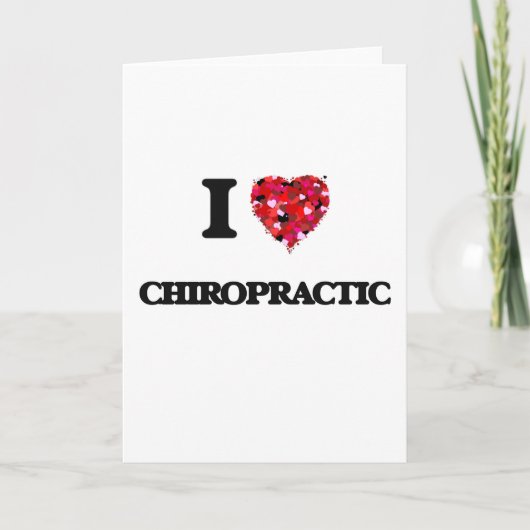 Carte J'aime la chiropratique (Devant)