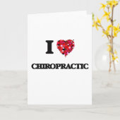 Carte J'aime la chiropratique (Fleur jaune)