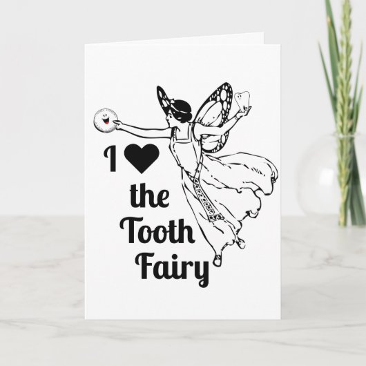 Carte J'Aime La Fée Des Dents ! (Devant)