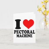 Carte J'aime la machine à la Pectorale (Fleur jaune)
