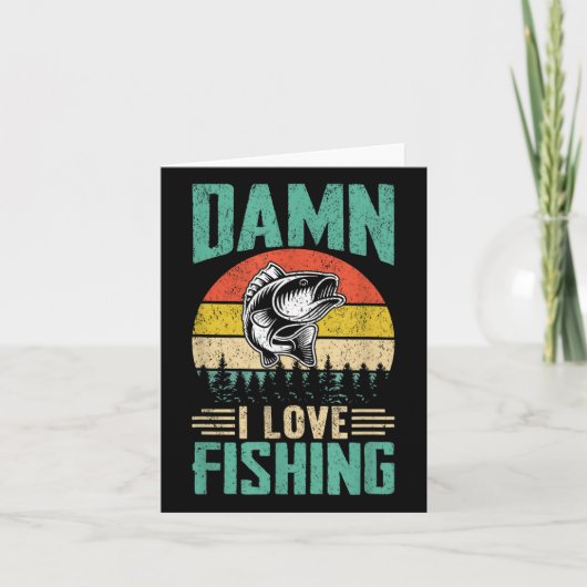Carte J'aime la pêche (Devant)