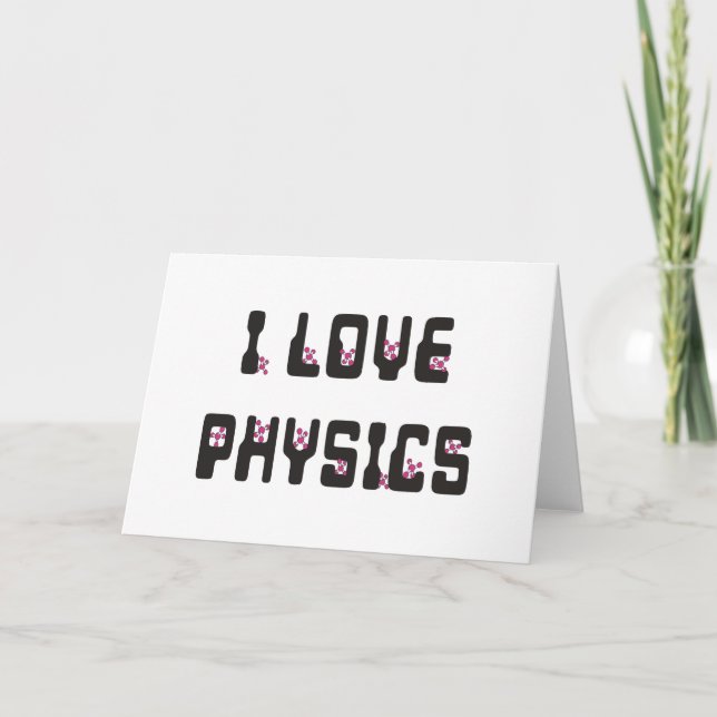 Carte J'aime la physique (Devant)
