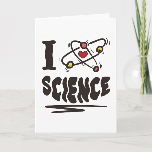 Carte J'aime la science (Devant)