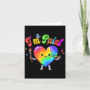 Carte J'aime l'amour pour doigter je peins joli couple V