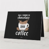 Carte J'aime le Chocolat et le Café (Dos)