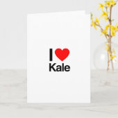 Carte j'aime le chou frisé (Fleur jaune)