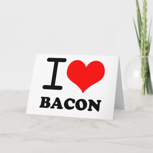 Carte J'aime le lard (Devant)