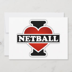 Carte J'aime le Netball