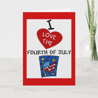 CARTE J'AIME LE QUATRIÈME DU 2 JUILLET