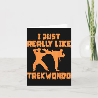 Carte J'aime le Taekwondo - Amoureux du Taekwondo Arts M