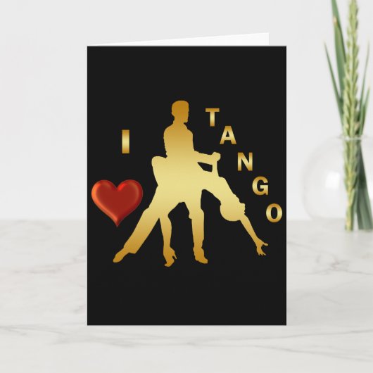 CARTE J'AIME LE TANGO (Devant)